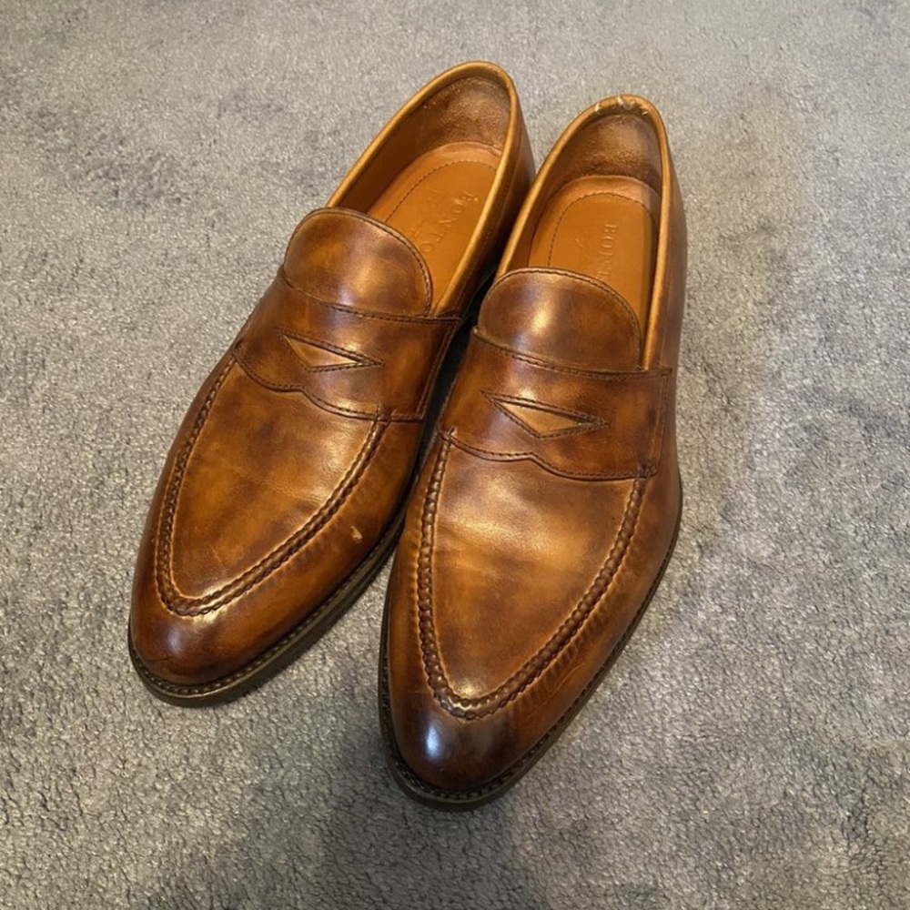 Bontoni Calfskin Leather Loafers